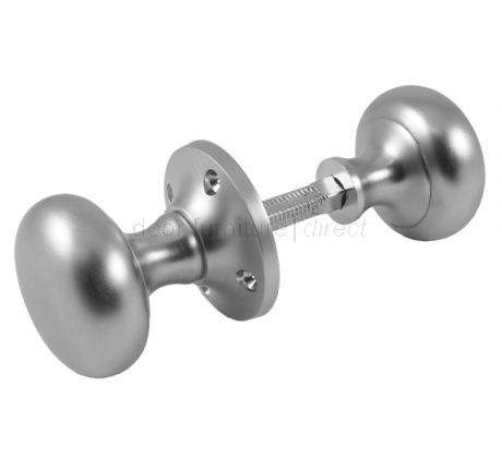 Satin Chrome Rim Door Knobs