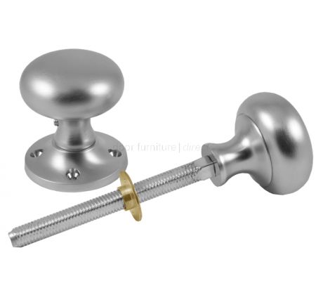 Satin Chrome Rim Door Knobs
