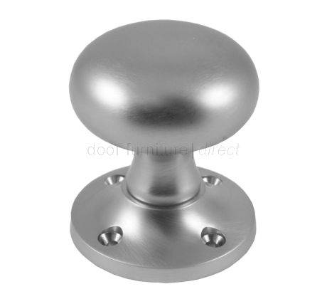 Satin Chrome Mushroom Mortice Knobs 51mm