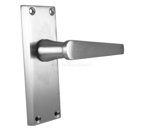 Satin Chrome Lever Latch Door Handles
