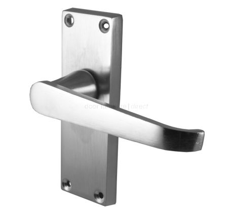 Satin Chrome Lever Latch Door Handles