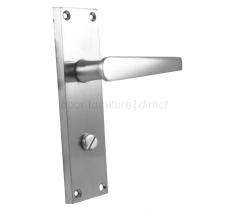 Satin Chrome Bathroom Door Handles