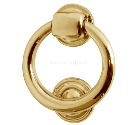 Brass Ring Door Knocker 105mm