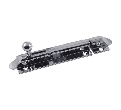 Chrome Straight Bell Bolt 102x32mm