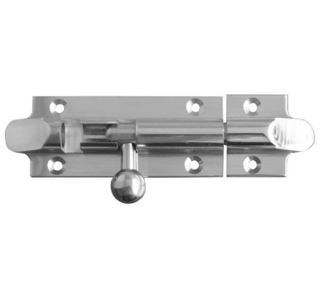 Chrome Straight Bell Bolt 102x32mm