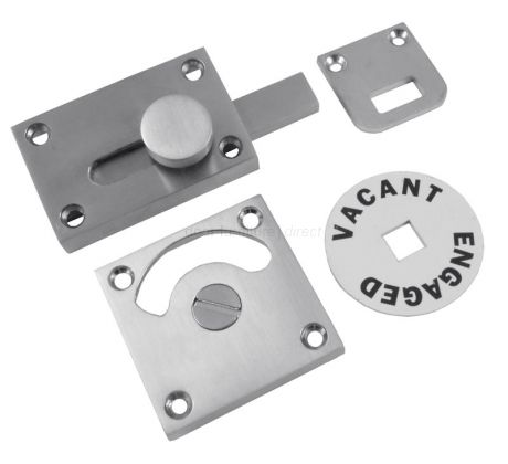 Satin Chrome Plated Brass Indicator Bolt