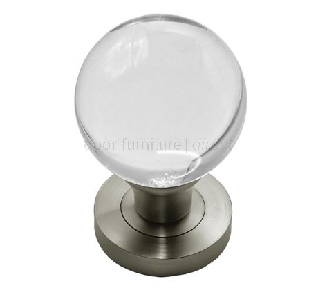Clear Glass Ball Mortice Door Knobs