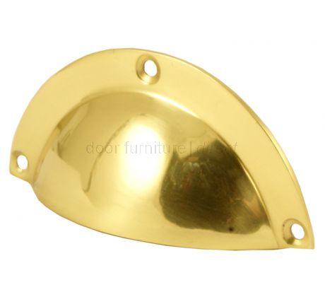 Polished Brass Drawer Pull Handle 97mm