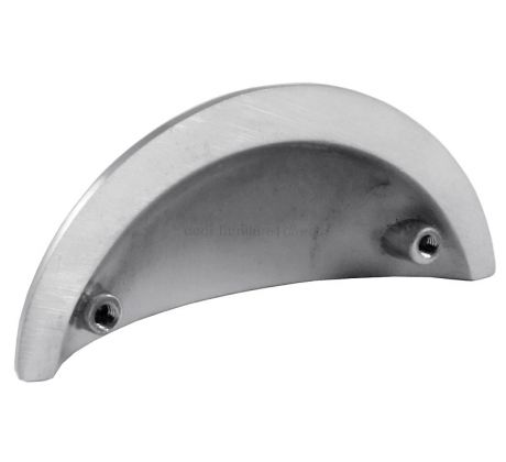 Satin Chrome Concealed Fix Drawer Pull Handle 85mm