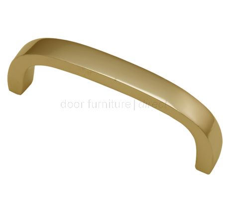 Polished Brass D Shaped Door Pull Handle 97mm