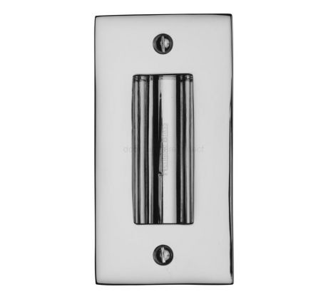 Polished Chrome Flush Pull Door Handle 102mm