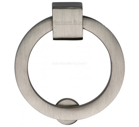 Heritage Satin Nickel Round Cabinet Pull 50mm