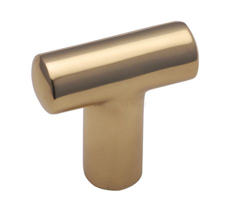 Heritage C2234 Polished Brass T Cabinet Pull 35mm