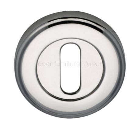 Polished Chrome Round Key Hole Escutcheon 50mm