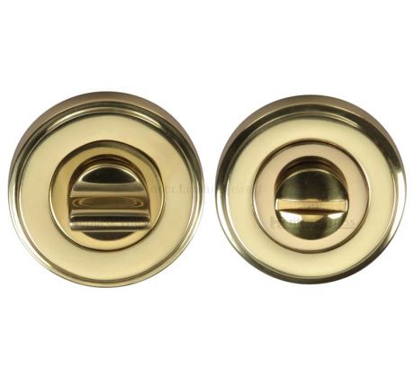 Polished Brass Thumb Turn Button and Emergency Release 50mm