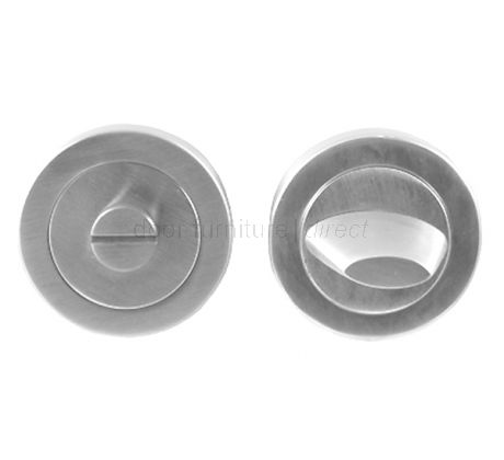 Satin Chrome Contemporary Thumb Turn and Emergency Release 53mm