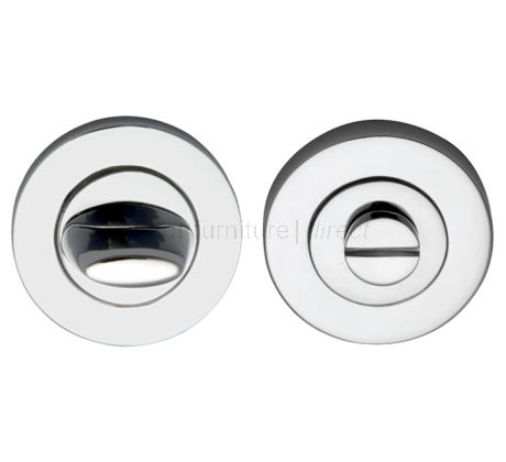 Polished Chrome Contemporary Thumb Turn and Emergency Release 53mm