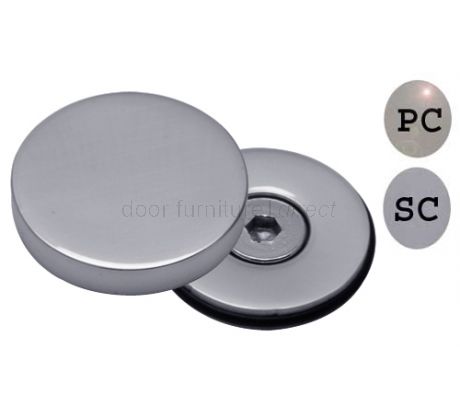Satin Chrome Concealed Bolt Head Cover Plate