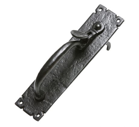 Black Antique Door Thumb Latch Set 254x63mm 671