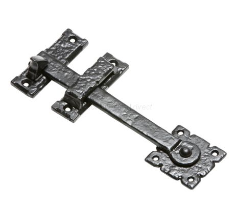 Black Antique Door Thumb Latch Set 254x63mm 671