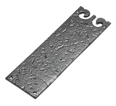 Black Antique Iron Door Push Plate 222x73mm 768