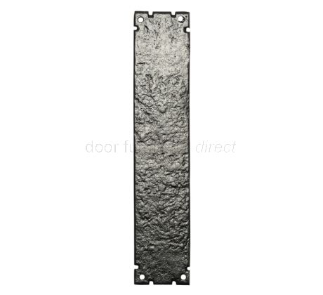 Black Antique Iron Door Push Plate 304x63mm 769