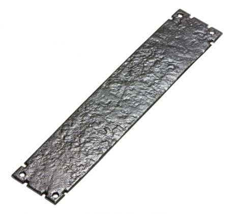 Black Antique Iron Door Push Plate 304x63mm 769