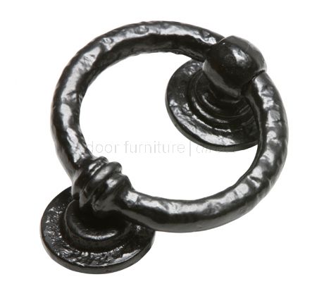 Black Antique Iron Ring Front Door Knocker 101mm 782