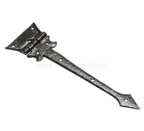 Black Antique Iron 814 Tee Hinges 388x101mm In Prs
