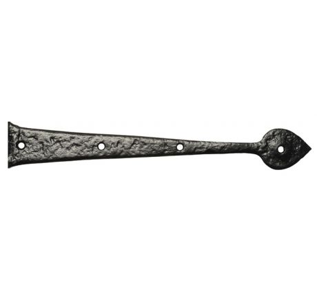 Black Antique Decorative Hinge Front 457mm 814F In Pairs