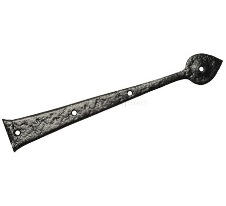 Black Antique Decorative Hinge Front 457mm 814F In Pairs