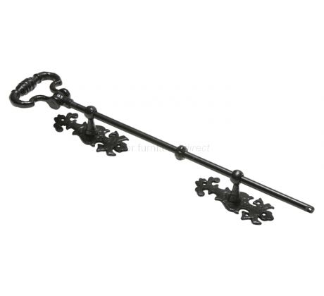 Black Antique Traditional Ornate Bell Pull 521mm 828