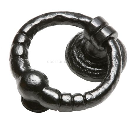Black Antique Iron Ring Front Door Knocker 127mm 846