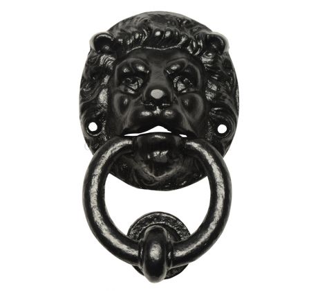 Black Antique Lion Head Door Knocker 896