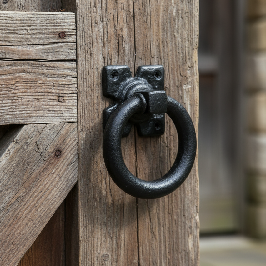 Black Antique Door Or Gate Handle 911