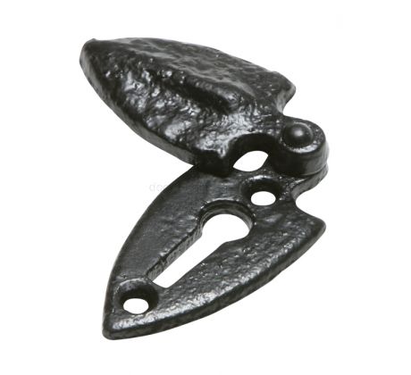 Black Antique Shield Style Covered Escutcheon 1065