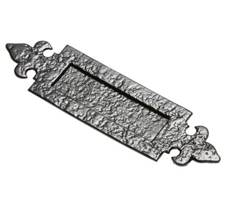 Black Antique Letter Plate 298x78mm 1073