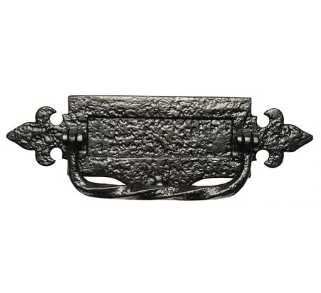 Black Antique Letter Plate 304x101mm 1085