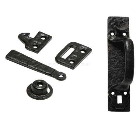 Black Antique Thumb Latch 101mm 1124