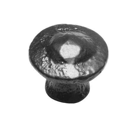 Black Antique Cupboard Knob 25mm To Screw 1135