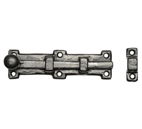Black Antique Door Bolt Straight 203x54mm 1155