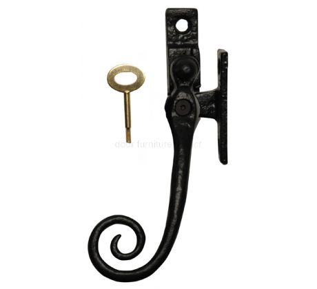 Black Antique Lockable Casement Fastener 1165