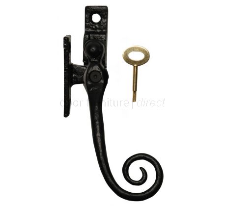 Black Antique Lockable Casement Fastener 1165