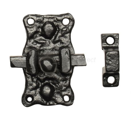 Black Antique Door Bolt 63x35mm 1196