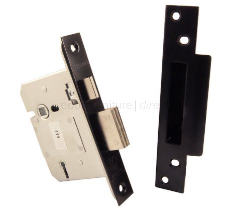 Black 5 Lever BS3621 Mortice Sashlock