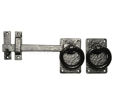 Black Antique Ring Handle Gate Latch 203mm 1248