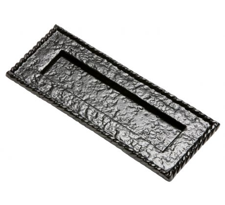 Black Antique Letter Plate 228x76mm 1324