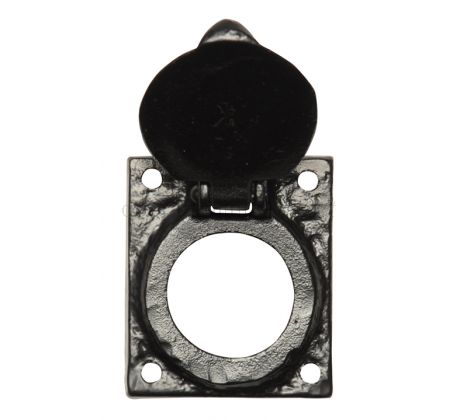 Black Antique Rim Cylinder Cover 65x58mm 1484