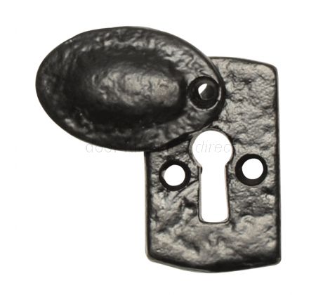 Black Antique Covered Escutcheon 1490