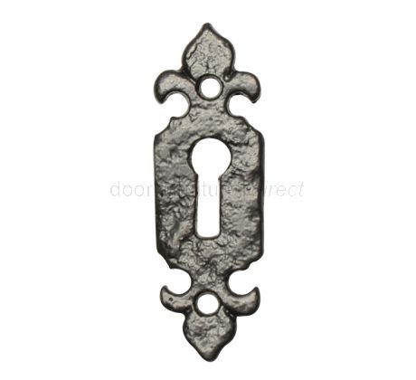 Black Antique Fleur-de-Lys Escutcheon 1493